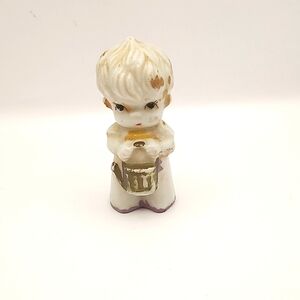 Vintage Porcelain Boy with Watering Can 3"